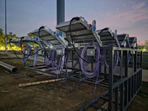 Iluminación cancha rugby 11